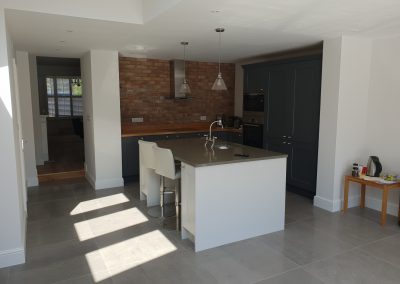 Kitchen being built